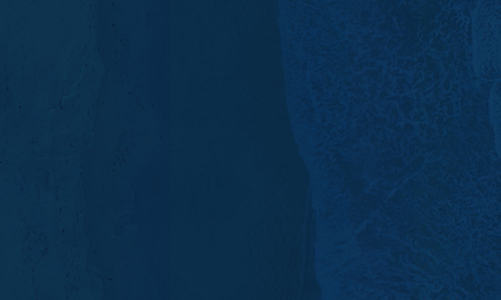 Deep blue textured abstract background with subtle waves and patterns.